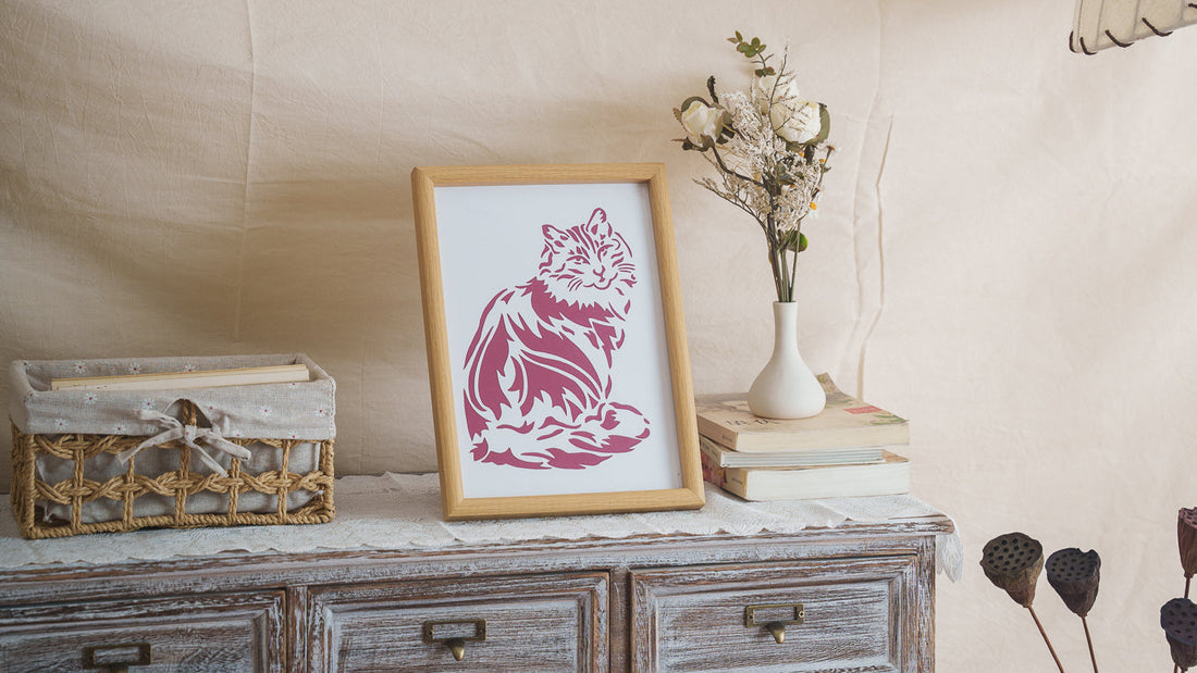 Shadows of Value: Digital Cat Silhouettes vs Handmade Papercuts