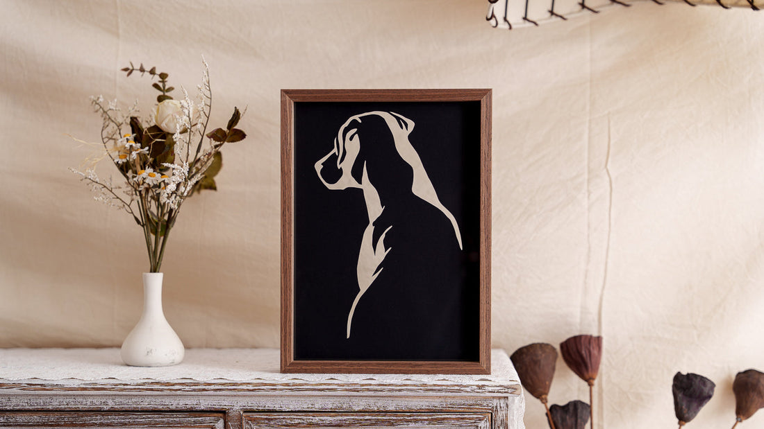The Symbolism Behind the Back of Dog Silhouette in Memorial Art