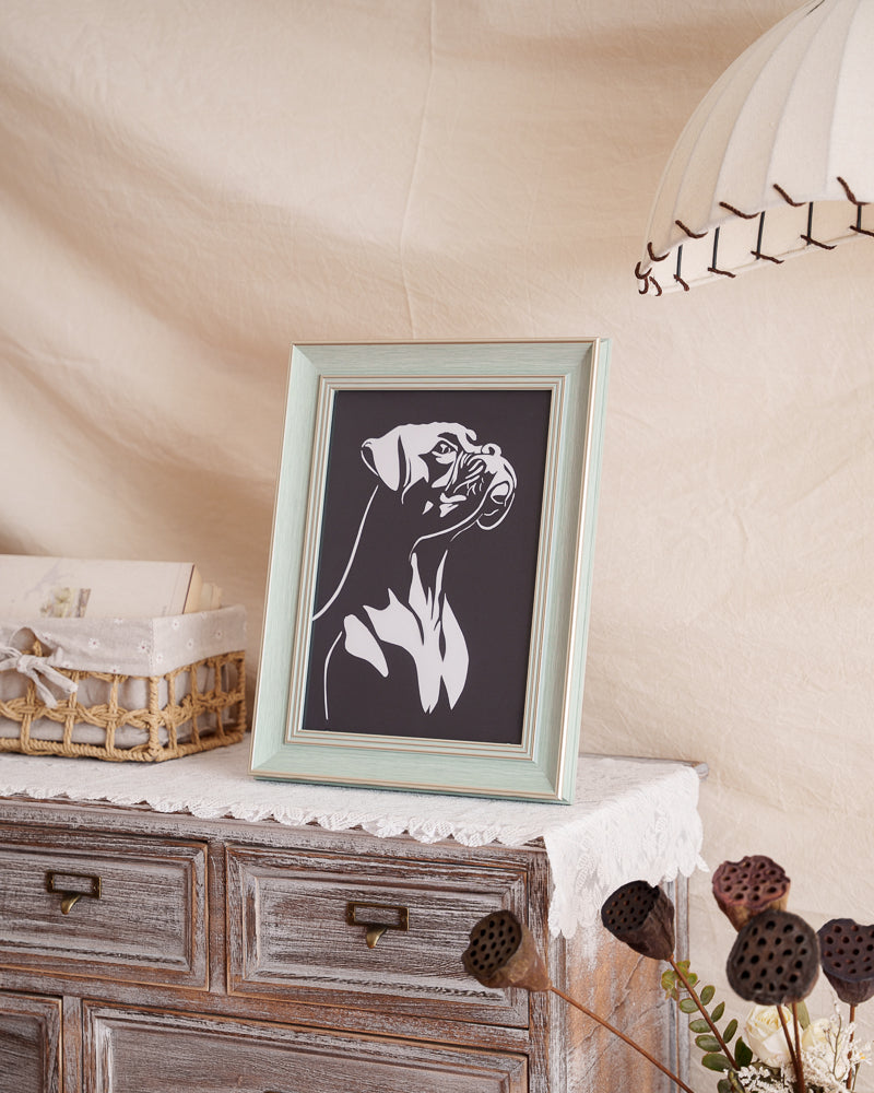 This ain't just paper art — it's his eternal shift. Sun-up to moonrise, that bulldog spirit patrols your home perimeter