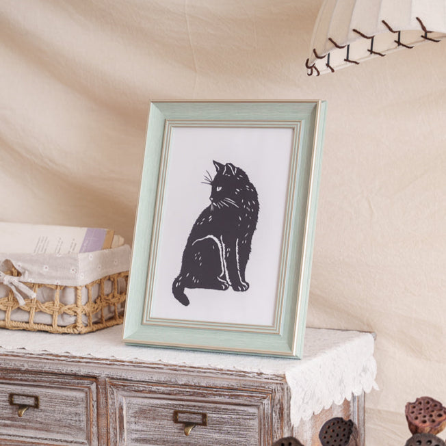Custom silhouette paper cut created as a heartfelt gift for cat lovers coping with pet loss.