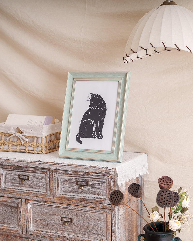 Custom paper cut created as a heartfelt gift for cat lovers coping with pet loss.