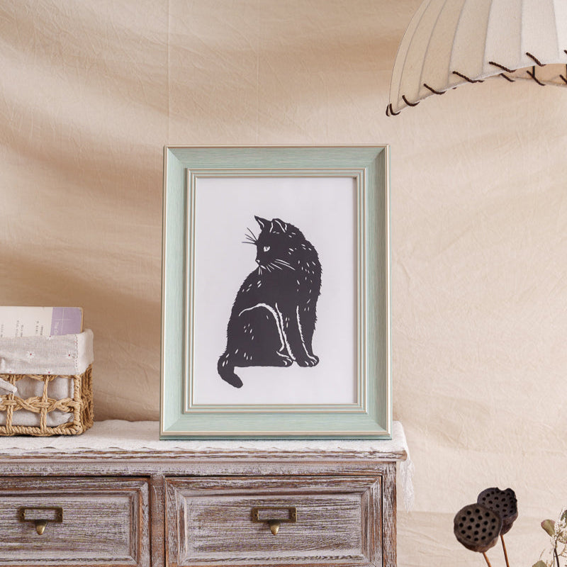 Custom cat paper cut framed as a touching pet memorial gift.