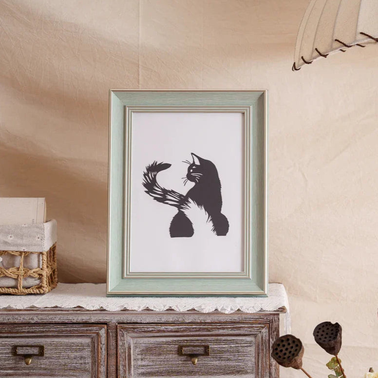 Her paper spirit now guards my home — always near me, always around the corner