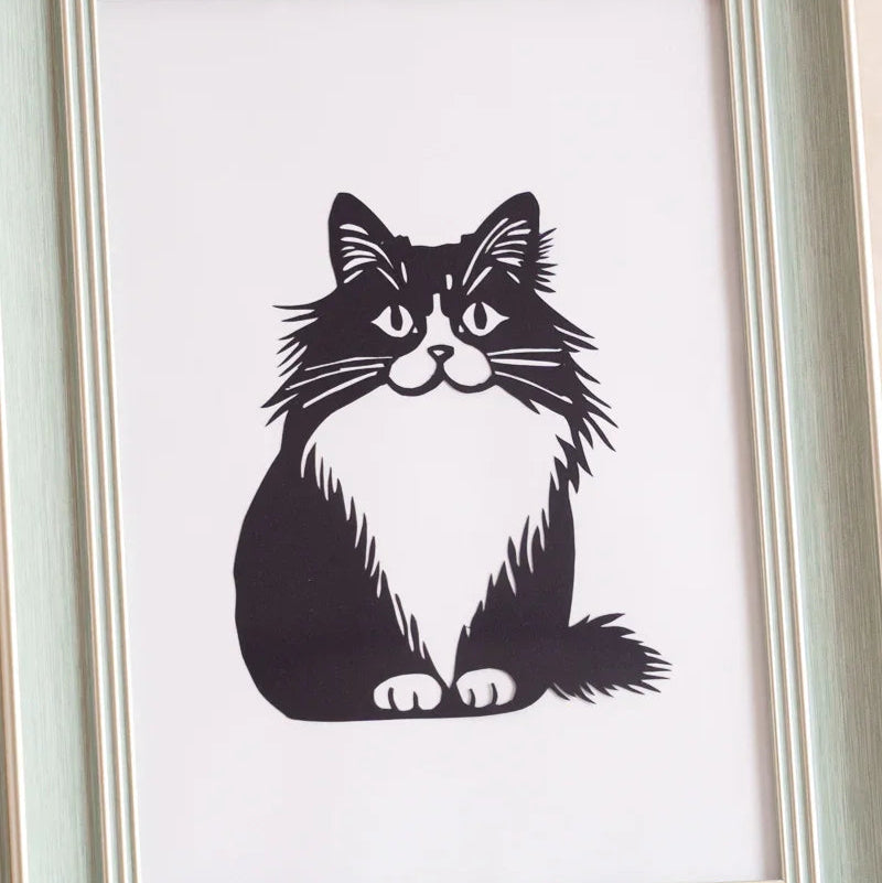 Her paper purr whispers 'I'm here' — not a memorial, but our forever coffee compan"Her paper purr whispers 'I'm here' — not a memorial, but our forever coffee companion waking with me daily 