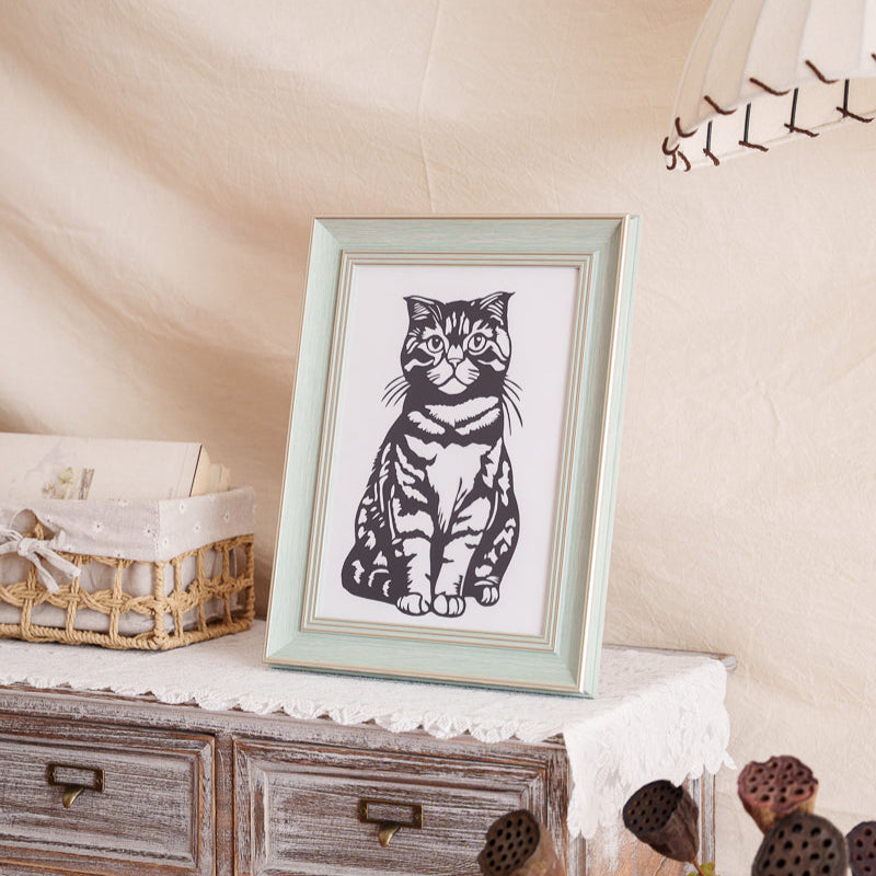 Her purr vibrates in this paper: Wind chimes 'meow' when the portrait catches the breeze. Proof she clocks in with every sunup