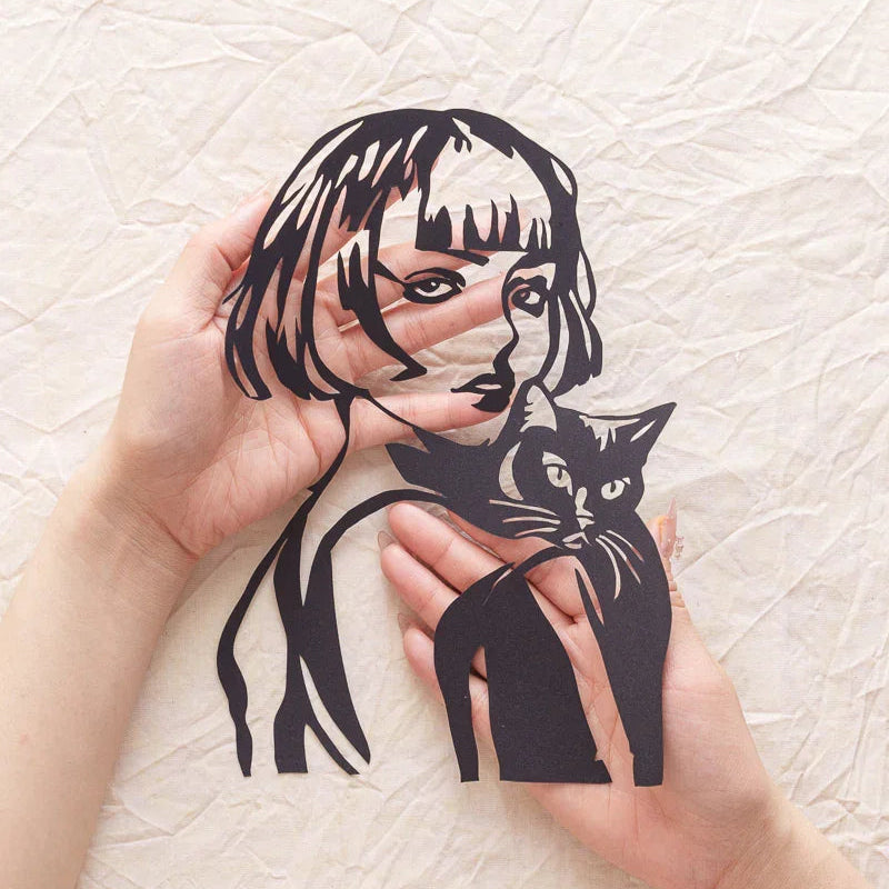 When the paper version of us cuddling comes to life in my hand