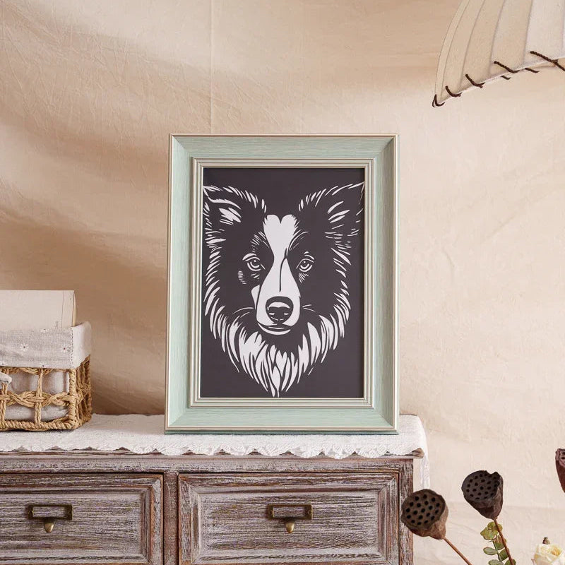 A custom Border Collie paper silhouette makes a meaningful gift—preserving your dog's spirit as timeless home art that captures their unique essence