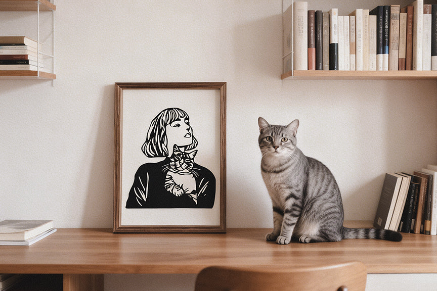 snipsnap-owner-and-cat-memorial-gifts-papercut1