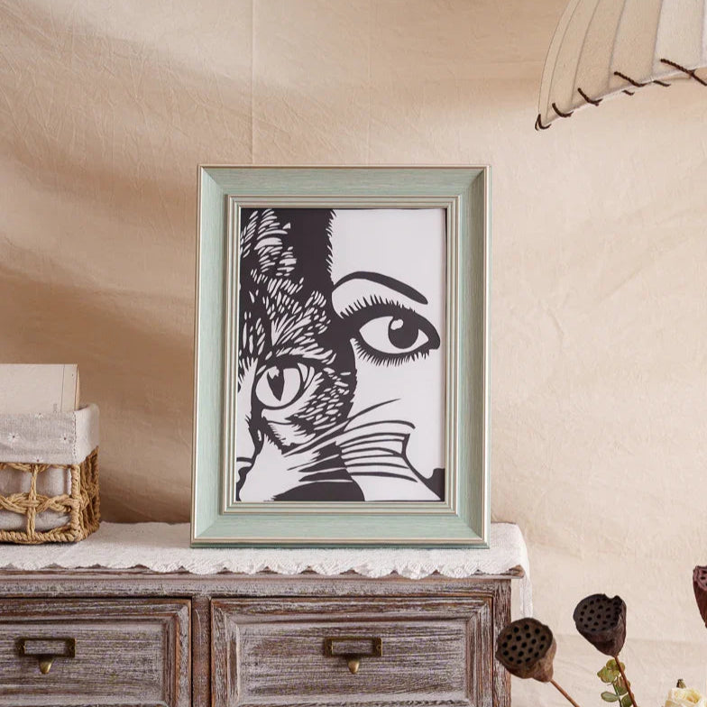Purr-fect home decor: Your cat paper portrait belongs right here