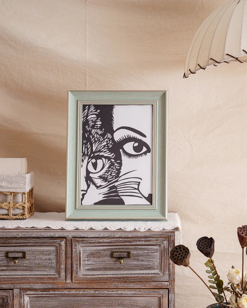 Purr-fect home decor: Your cat paper portrait belongs right here